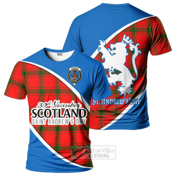 Darroch Family Crest Tartan T-Shirt Celebrate Saint Andrew's Day in Style