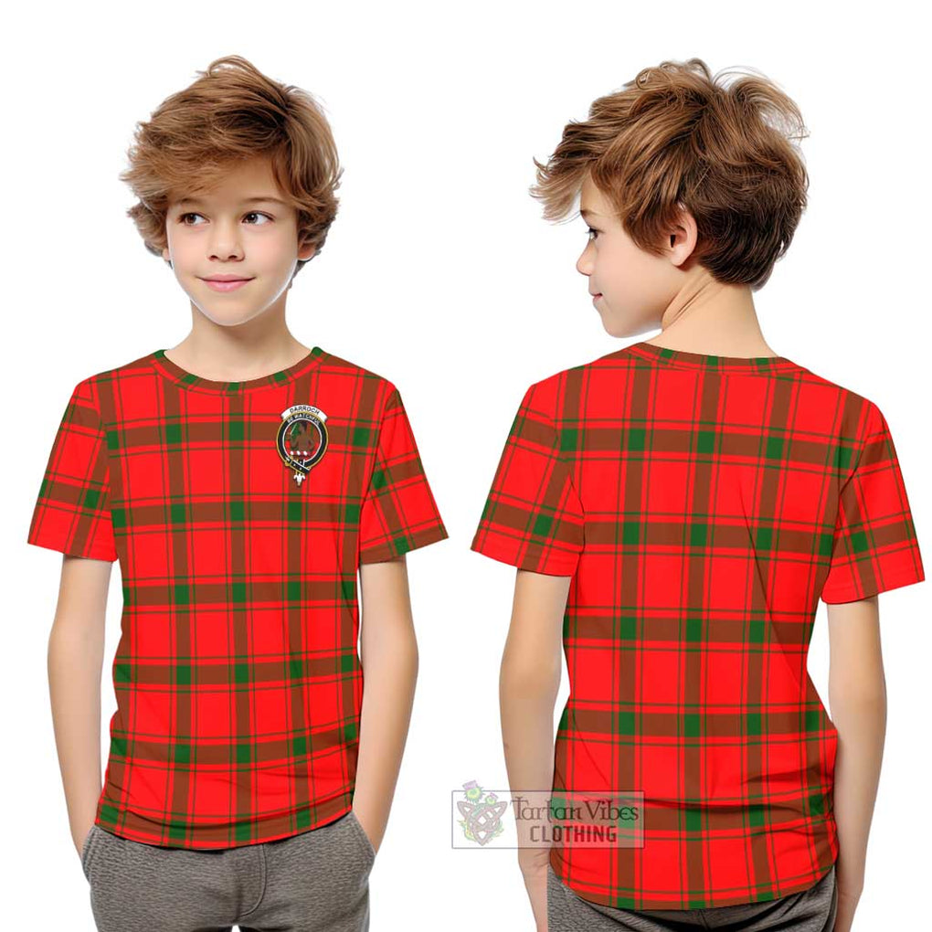 Darroch Tartan Kid T-Shirt with Family Crest Youth XL Size14 - Tartanvibesclothing Shop