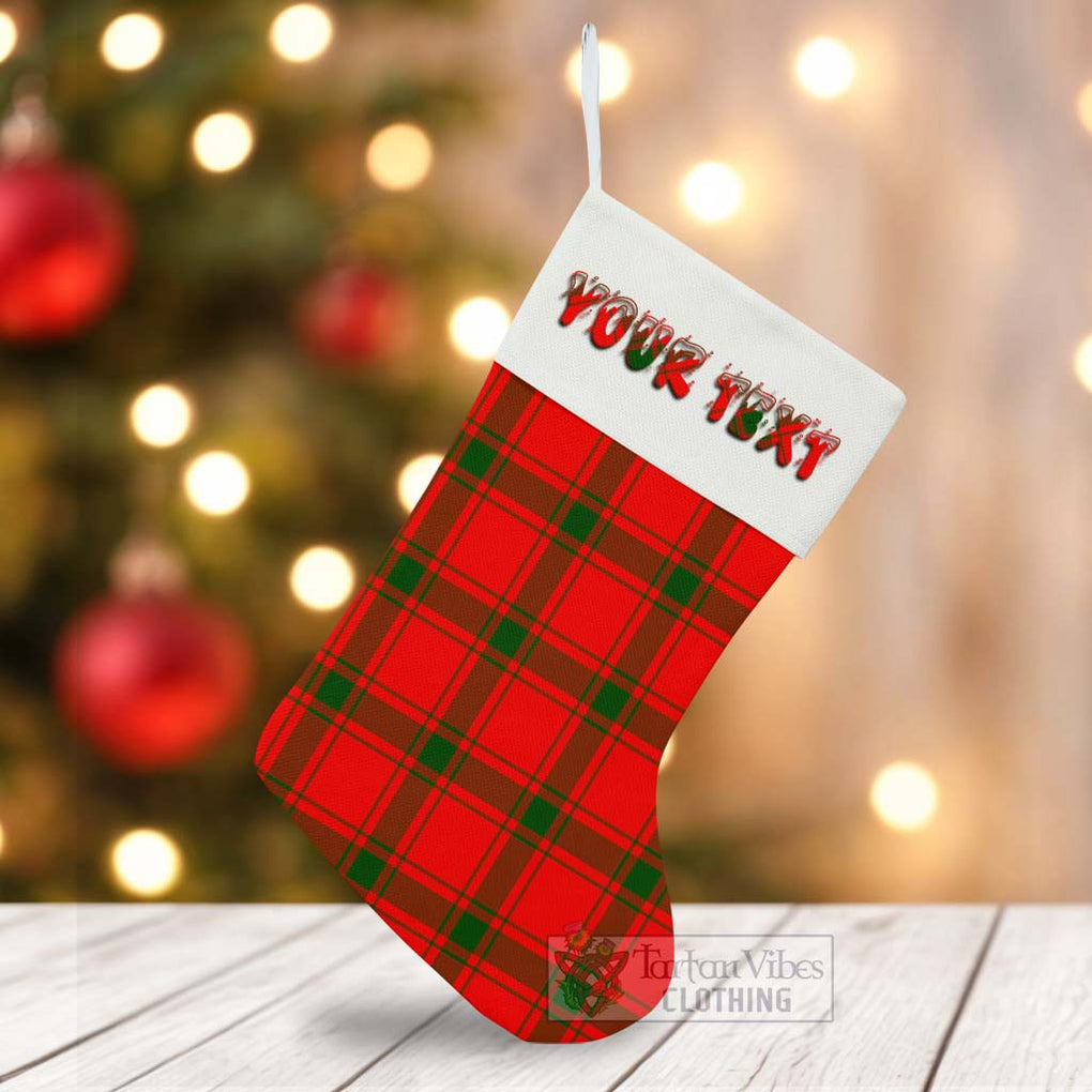 Tartan Vibes Clothing Darroch Tartan Christmas Stocking with Personalized Text