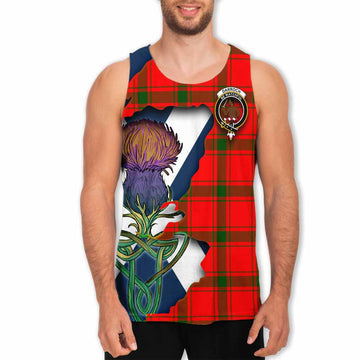Darroch Tartan Family Crest Men's Tank Top Scottish Thistle Celtic Inspired Men - Tartan Vibes Clothing