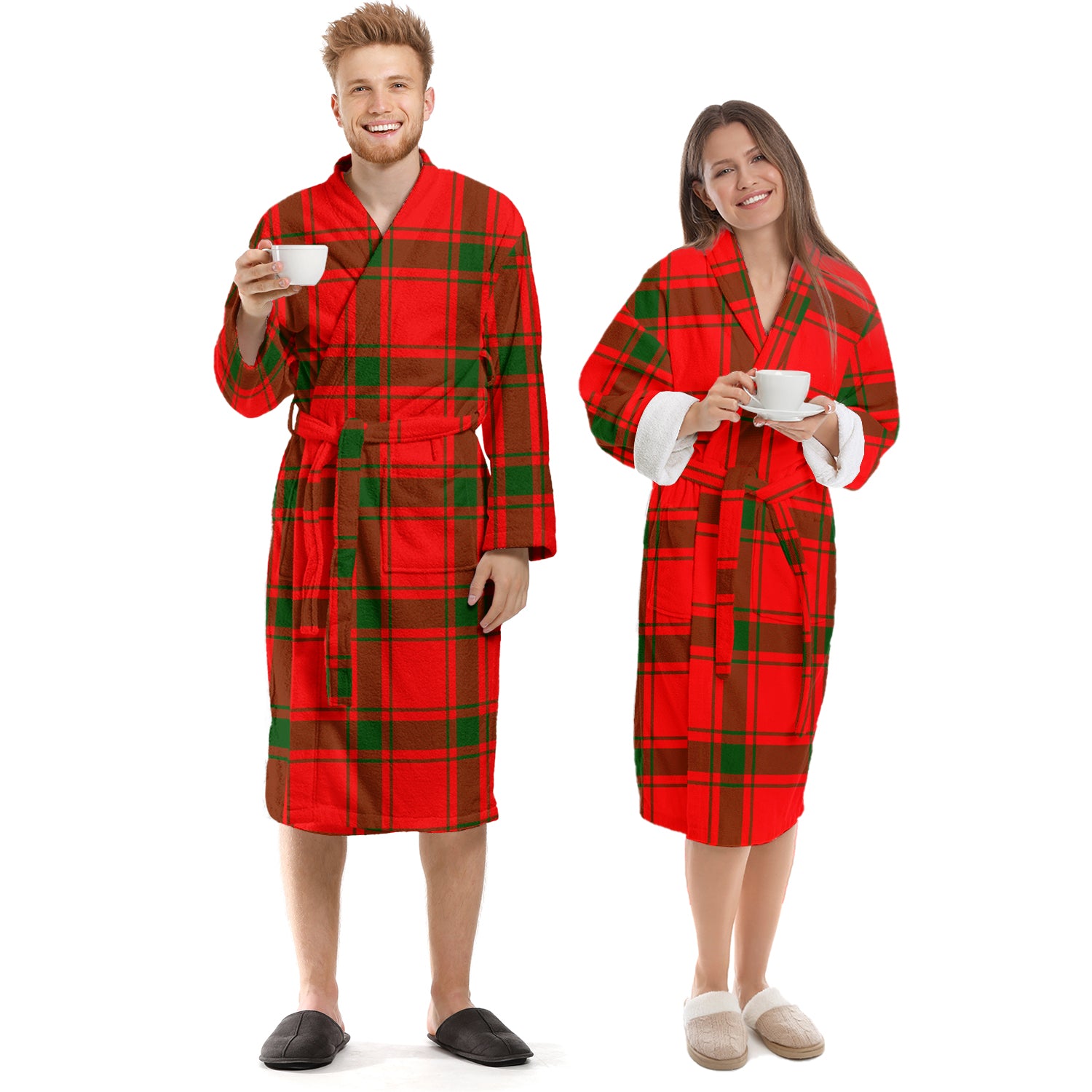 Darroch Tartan Bathrobe Unisex S - Tartan Vibes Clothing