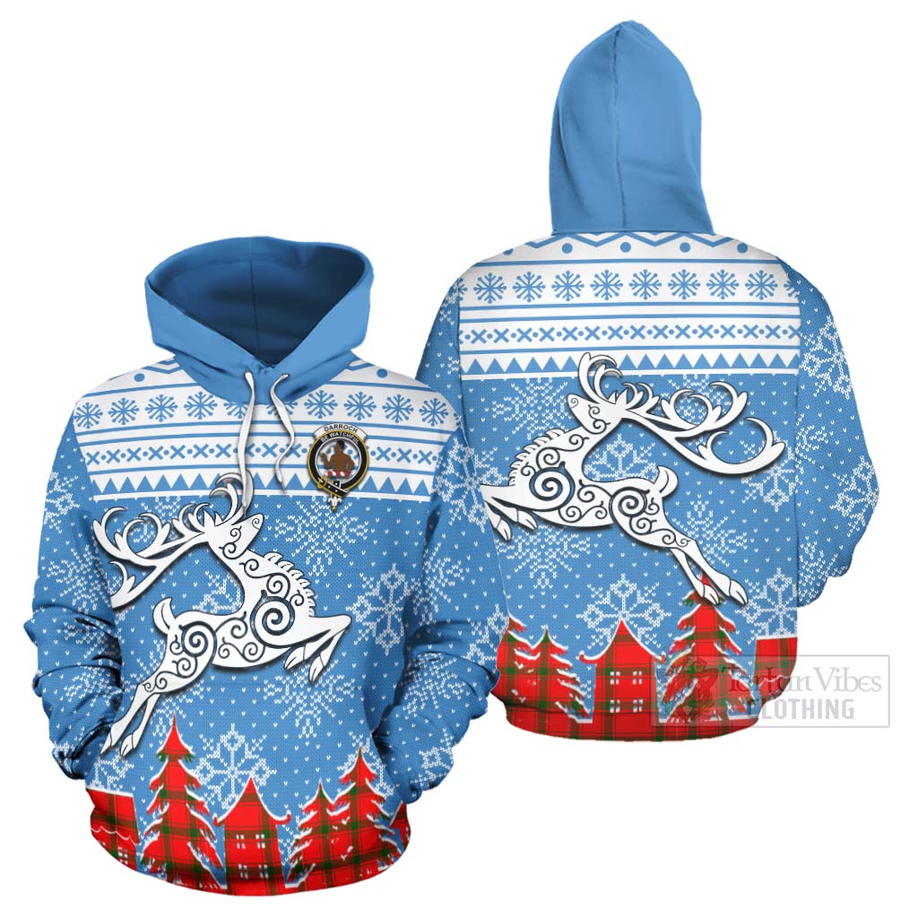 Tartan Vibes Clothing Darroch Clan Christmas Hoodie Celtic Reindeer Style