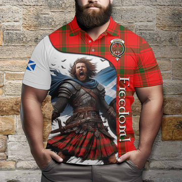 Darroch Crest Tartan Polo Shirt Inspired by the Freedom of Scottish Warrior