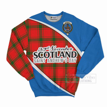 Darroch Family Crest Tartan Sweatshirt Celebrate Saint Andrew's Day in Style