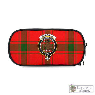 Darroch Tartan Pen and Pencil Case with Family Crest