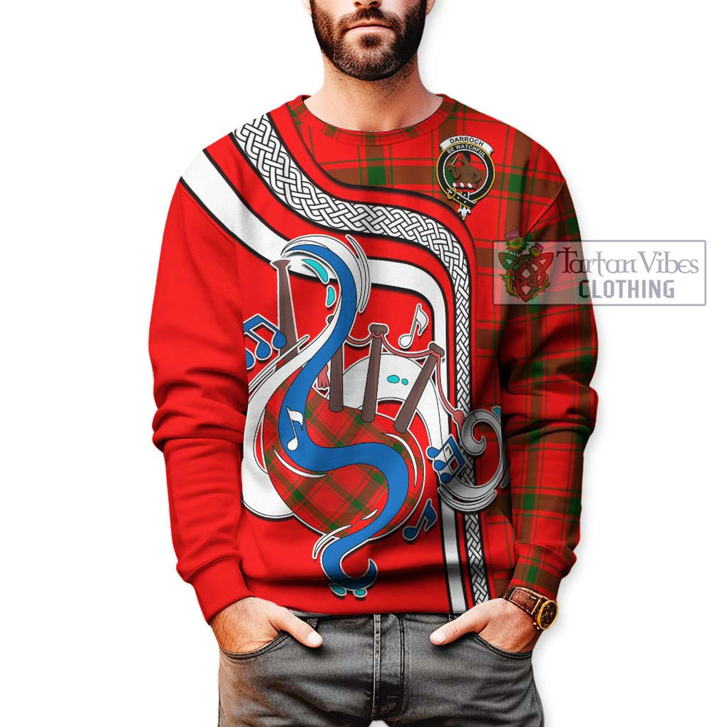 Darroch Tartan Sweatshirt with Epic Bagpipe Style Unisex - Tartanvibesclothing Shop