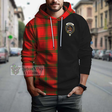 Darroch Tartan Hoodie with Family Crest and Half Of Me Style