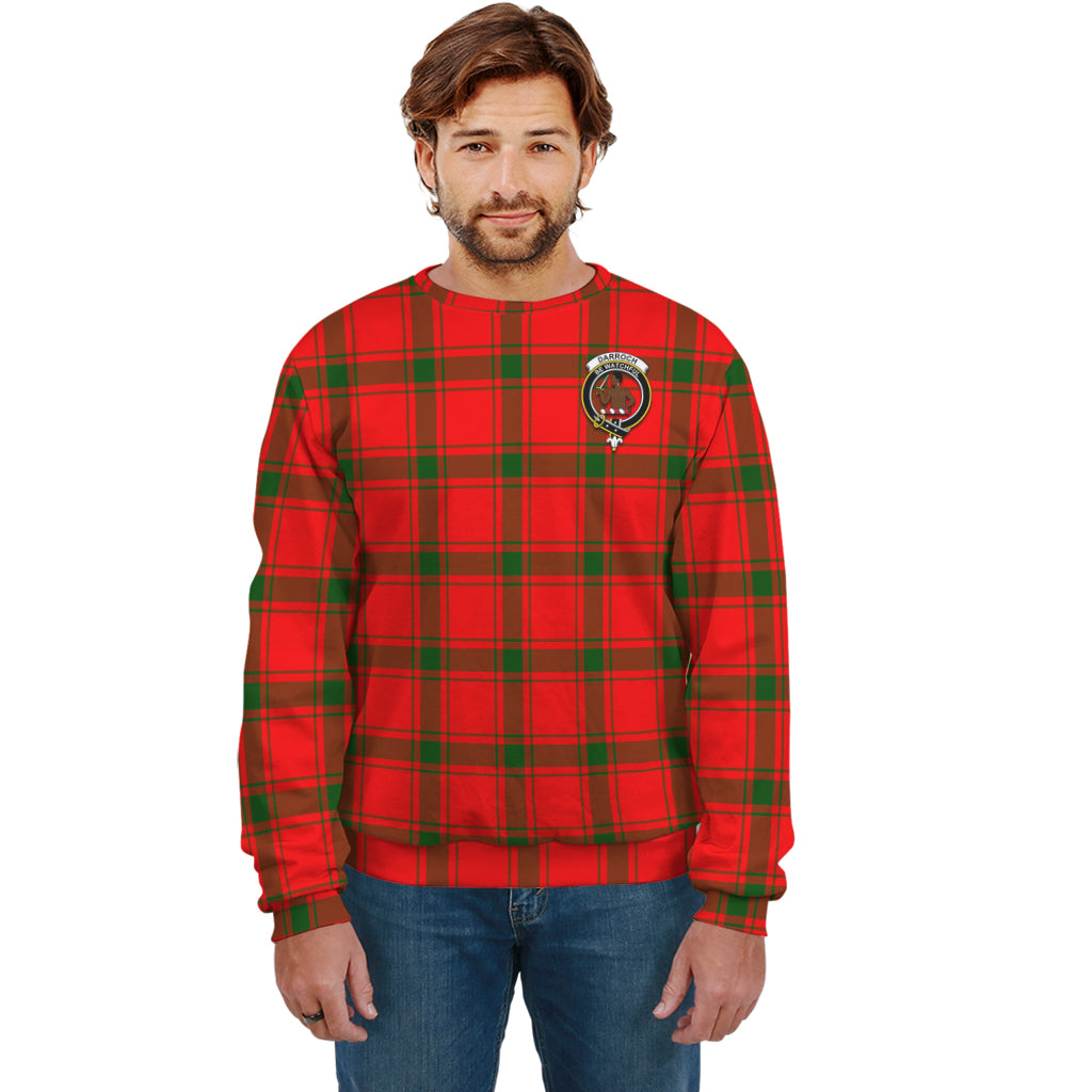 Darroch Tartan Sweatshirt with Family Crest Unisex - Tartan Vibes Clothing