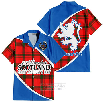 Darroch Family Crest Tartan Hawaiian Shirt Celebrate Saint Andrew's Day in Style Kid - Tartan Vibes Clothing
