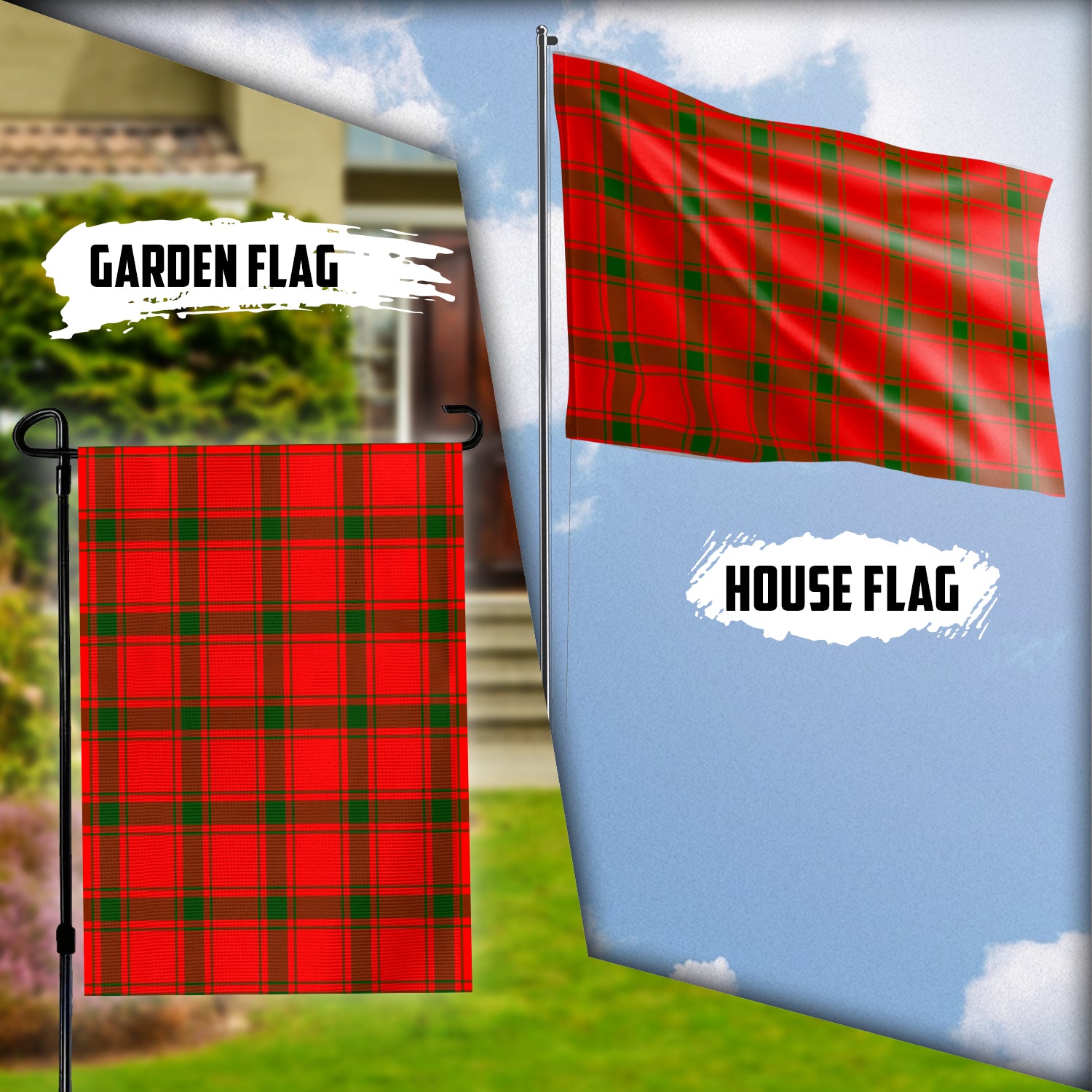 Darroch Tartan Flag Garden Flag (Vertical) - Tartan Vibes Clothing