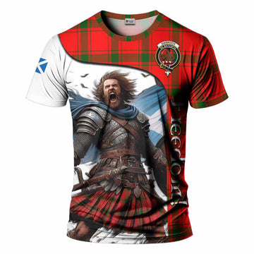 Darroch Crest Tartan T-Shirt Inspired by the Freedom of Scottish Warrior