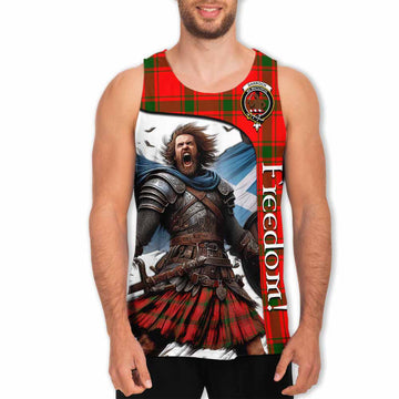 Darroch Crest Tartan Men's Tank Top Inspired by the Freedom of Scottish Warrior