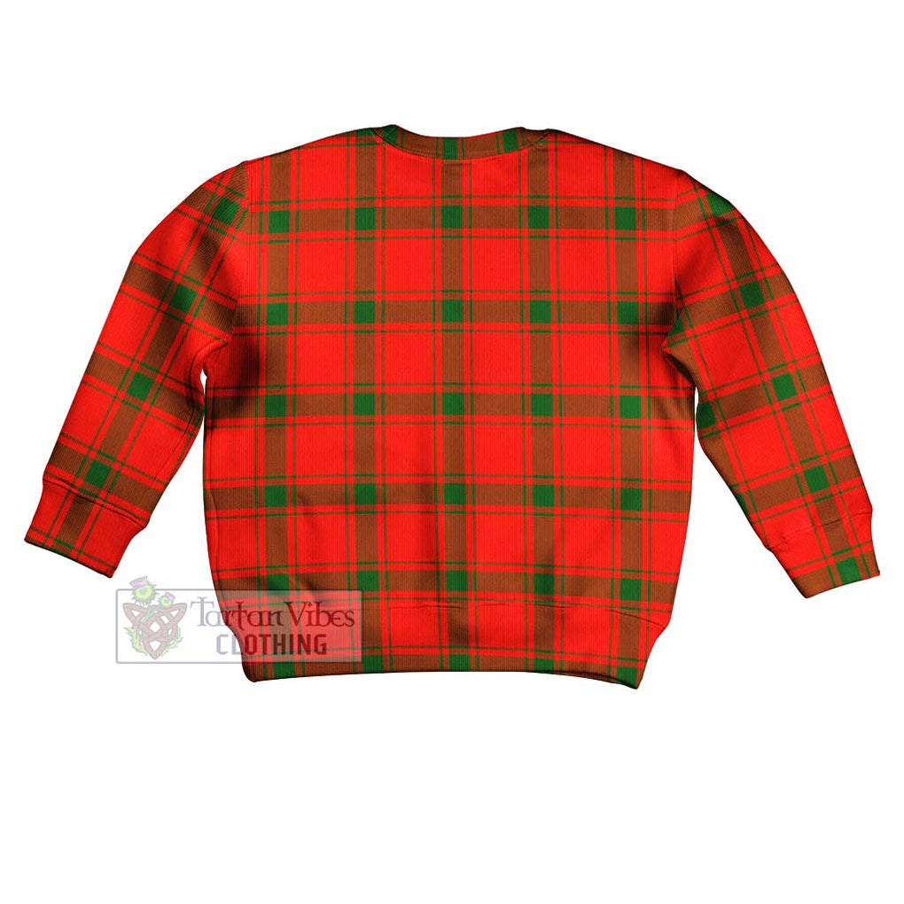 Tartan Vibes Clothing Darroch Tartan Kid Ugly Sweater with Family Crest