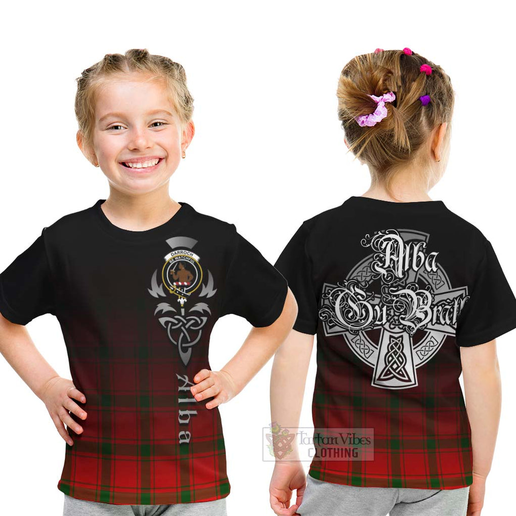 Tartan Vibes Clothing Darroch Tartan Kid T-Shirt Featuring Alba Gu Brath Family Crest Celtic Inspired