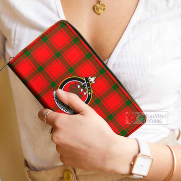 Darroch Tartan Women's Leather Wallet with Family Crest - Tartan Vibes Clothing