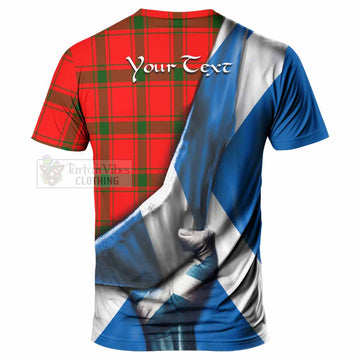 Darroch Tartan T-Shirt with Family Crest Scotland Patriotic Style