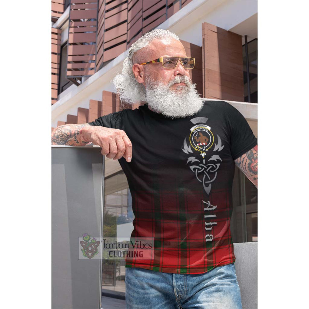 Tartan Vibes Clothing Darroch Tartan Cotton T-shirt Featuring Alba Gu Brath Family Crest Celtic Inspired