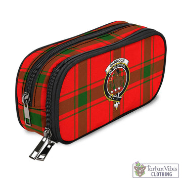 Darroch Tartan Pen and Pencil Case with Family Crest