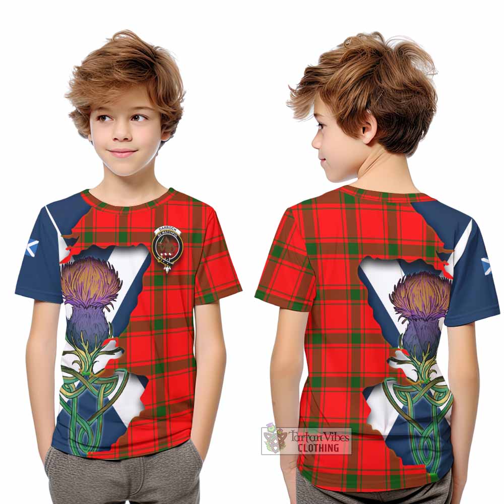 Darroch Tartan Family Crest Kid T-Shirt Scottish Thistle Celtic Inspired - Tartan Vibes Clothing