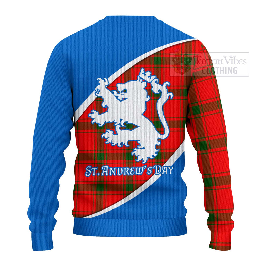 Tartan Vibes Clothing Darroch Family Crest Tartan Knitted Sweater Celebrate Saint Andrew's Day in Style