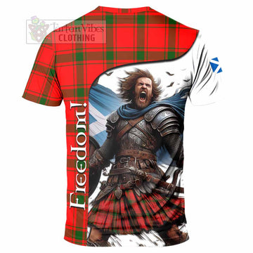 Darroch Crest Tartan T-Shirt Inspired by the Freedom of Scottish Warrior