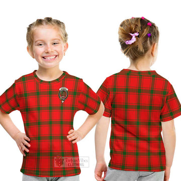 Darroch Tartan Kid T-Shirt with Family Crest