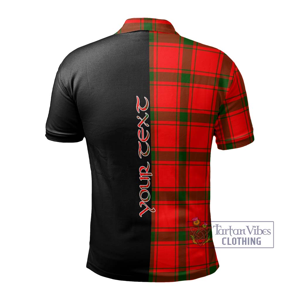 Tartan Vibes Clothing Darroch Tartan Polo Shirt with Family Crest and Half Of Me Style