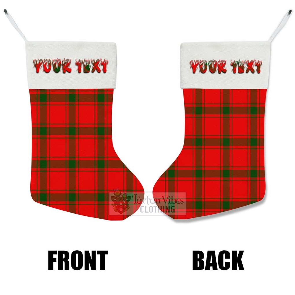 Tartan Vibes Clothing Darroch Tartan Christmas Stocking with Personalized Text