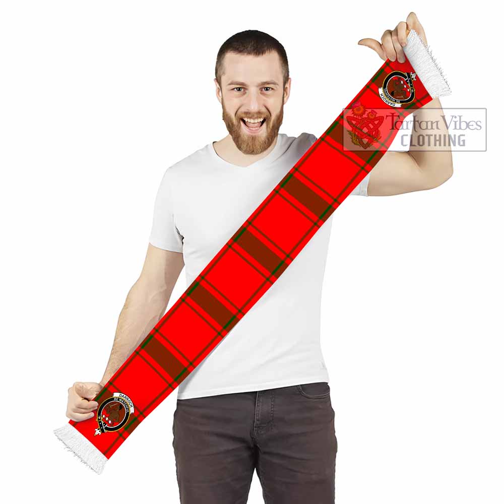 Darroch Tartan Ruffneck Scarf with Family Crest - Tartan Vibes Clothing