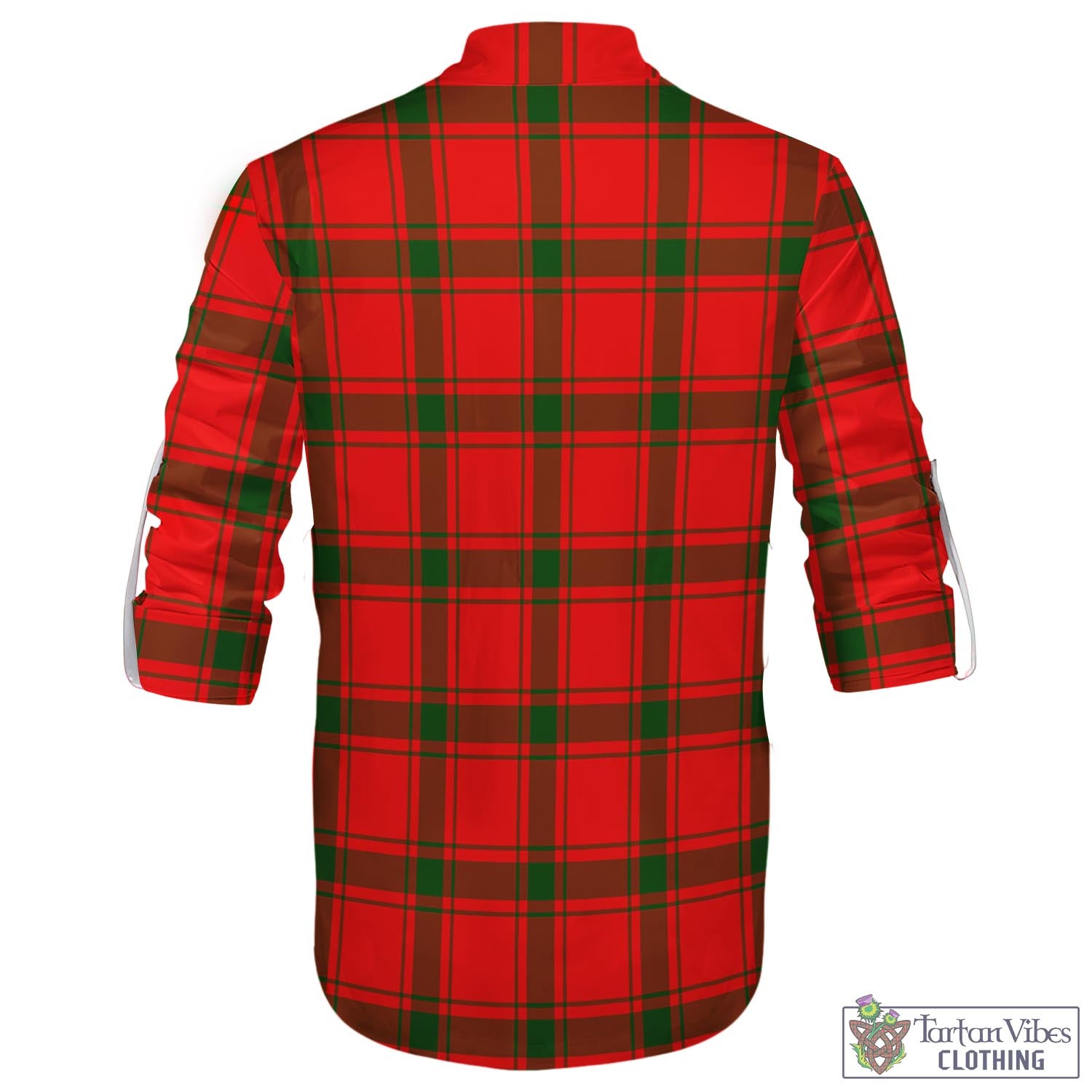 Tartan Vibes Clothing Darroch Tartan Men's Scottish Traditional Jacobite Ghillie Kilt Shirt