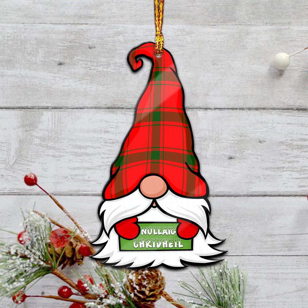 Darroch Gnome Christmas Ornament with His Tartan Christmas Hat - Tartanvibesclothing