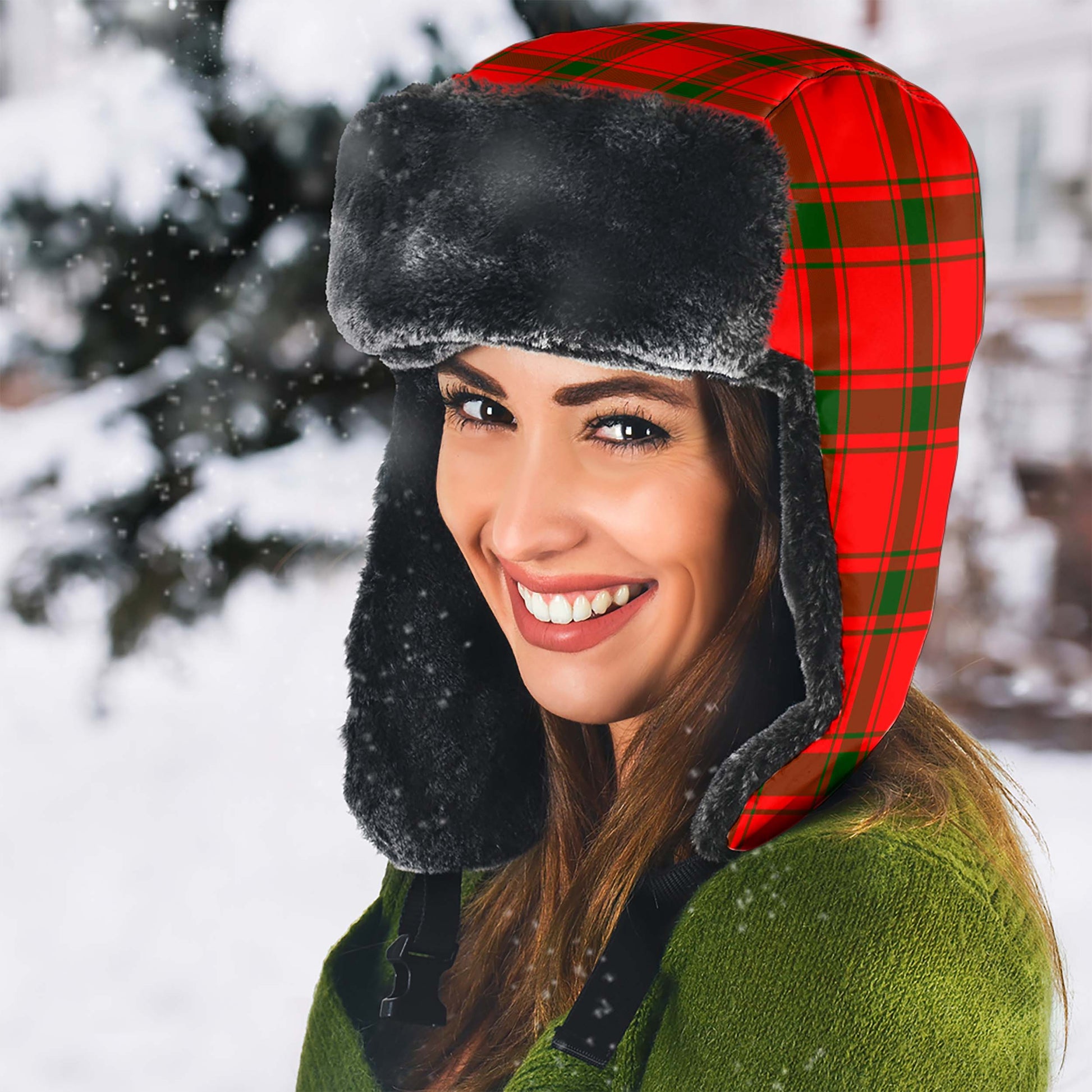 Darroch Tartan Winter Trapper Hat - Tartanvibesclothing