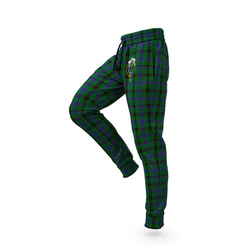 Davidson Tartan Joggers Pants with Family Crest