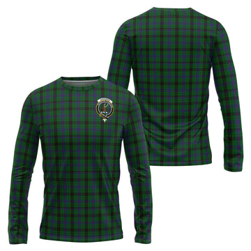 Davidson Tartan Long Sleeve T-Shirt with Family Crest