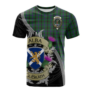 Davidson Tartan Family Crest Cotton T-shirt Lion Rampant Royal Thistle Shield Celtic Inspired Kid's Shirt - Tartan Vibes Clothing
