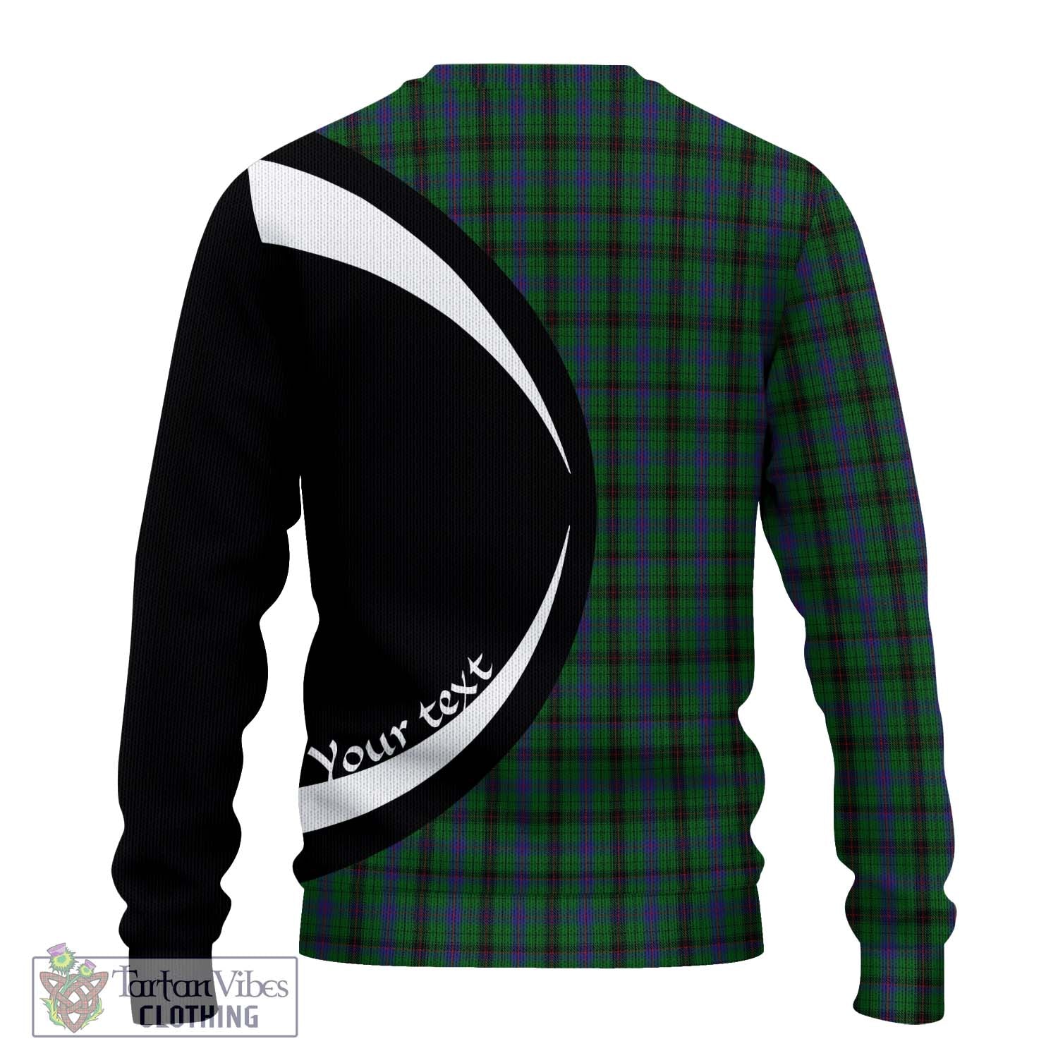 Davidson Tartan Ugly Sweater with Family Crest Circle Style - Tartan Vibes Clothing