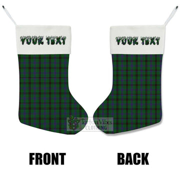 Davidson Tartan Christmas Stocking with Personalized Text