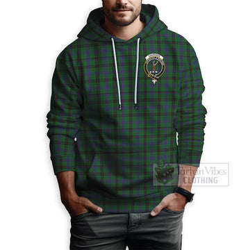 Davidson Tartan Hoodie with Family Crest Celtic Skull Style