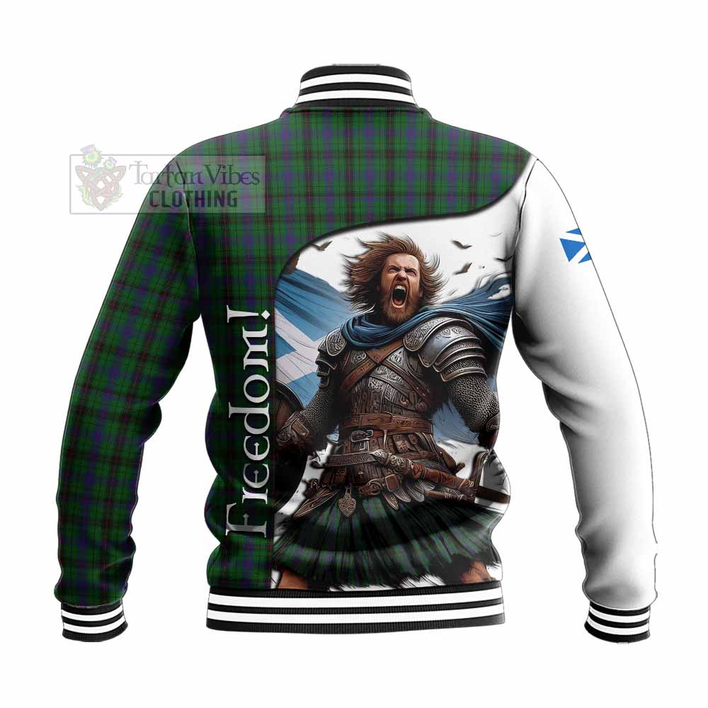 Tartan Vibes Clothing Davidson Crest Tartan Baseball Jacket Inspired by the Freedom of Scottish Warrior