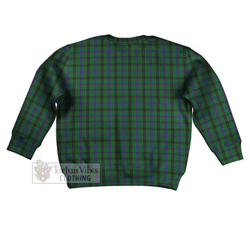 Davidson Tartan Kid Ugly Sweater with Family Crest