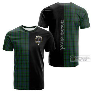 Davidson Tartan Cotton T-shirt with Family Crest and Half Of Me Style