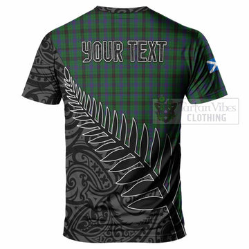 Davidson Crest Tartan T-Shirt with New Zealand Silver Fern Half Style