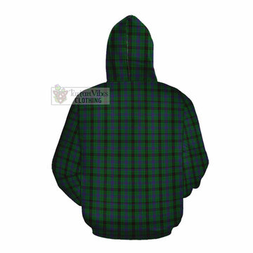 Davidson Tartan Cotton Hoodie with Family Crest DNA In Me Style