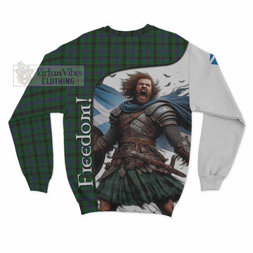 Davidson Crest Tartan Sweatshirt Inspired by the Freedom of Scottish Warrior