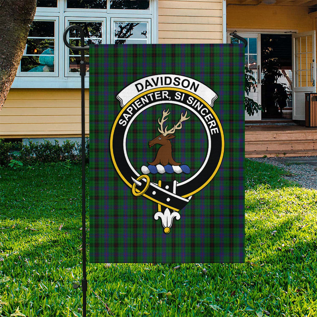 Davidson Tartan Garden Flag with Family Crest Garden Flag - Tartan Vibes Clothing