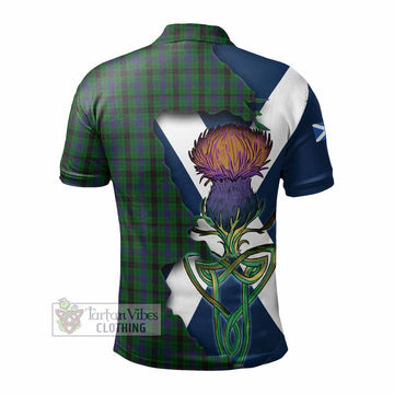 Davidson Tartan Family Crest Polo Shirt Scottish Thistle Celtic Inspired - Tartan Vibes Clothing