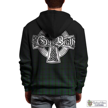 Davidson Tartan Hoodie Featuring Alba Gu Brath Family Crest Celtic Inspired