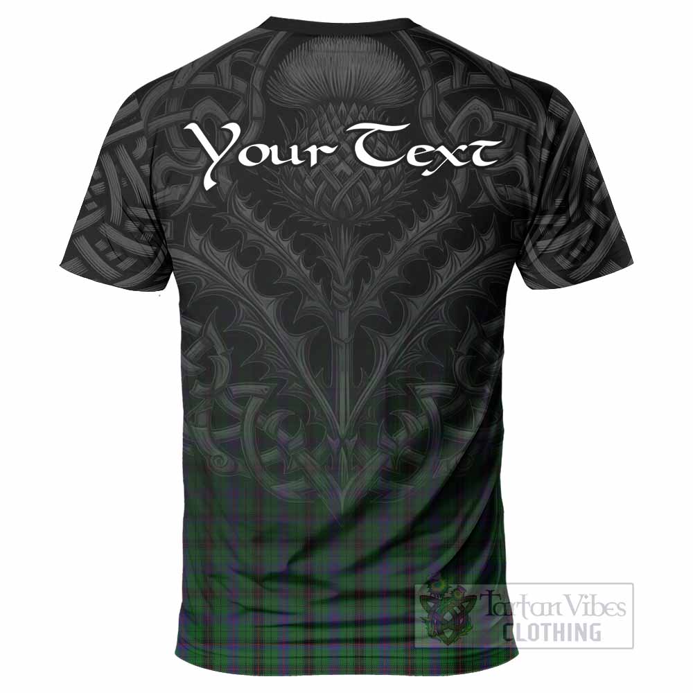 Tartan Vibes Clothing Davidson Tartan T-Shirt with Family Crest Celtic Thistle Vibes