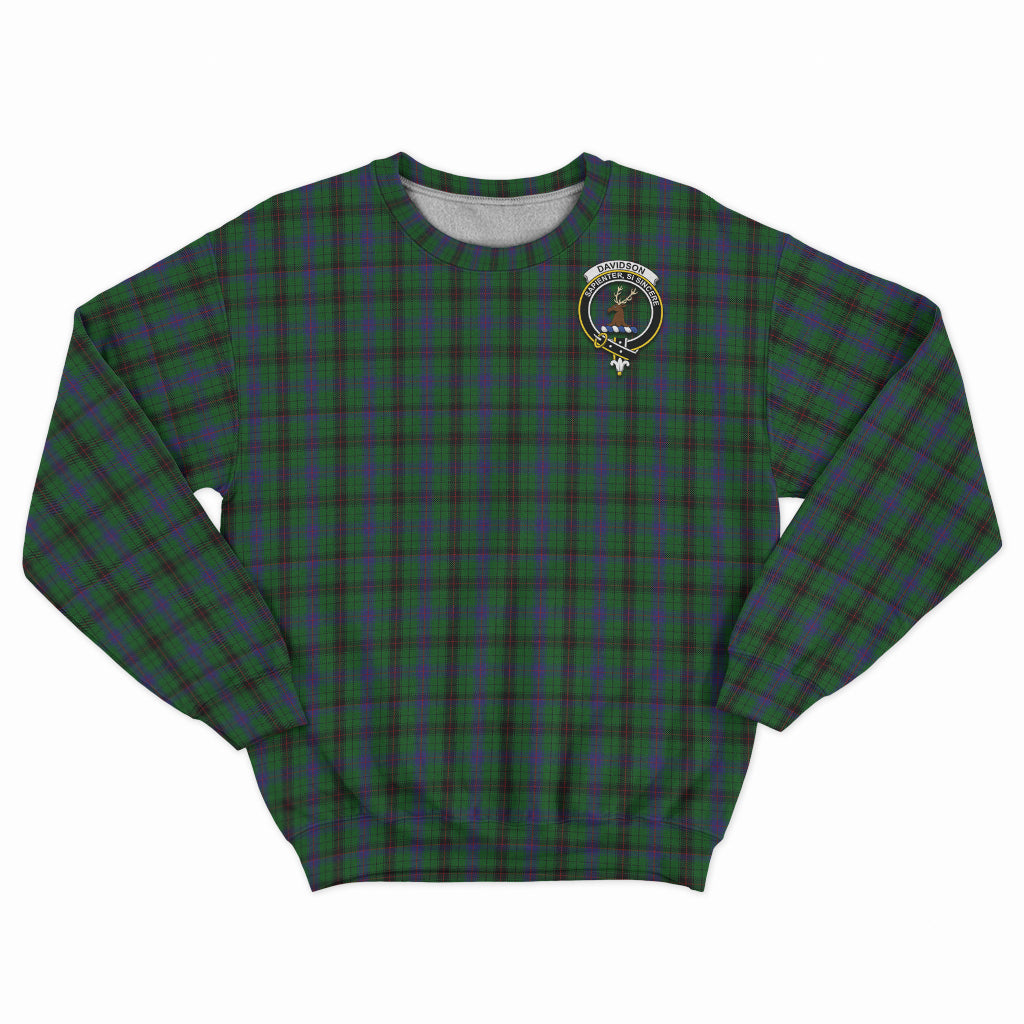 davidson-tartan-sweatshirt-with-family-crest