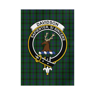 Davidson Tartan Garden Flag with Family Crest - Tartan Vibes Clothing